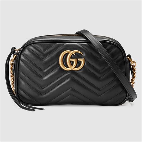 gucci tas zwart|gucci leather shoulder bag.